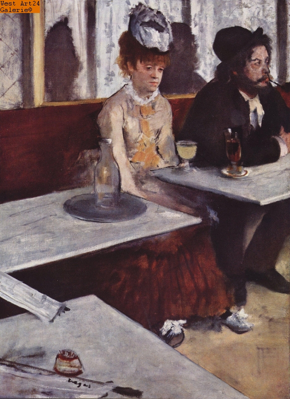 Der Absinth nach Degas Gemäldeimitation